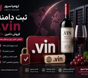 ثبت دامنه .vin و خرید دامین .vin با بهترین قیمت از ارومیا سرور